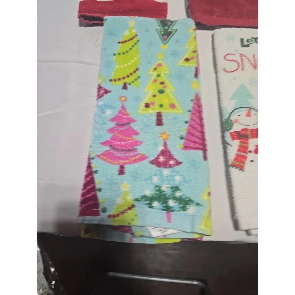 Cotton Set Of 4‎ Christmas SNOWMEN Bathroom Towels WINTER H3241